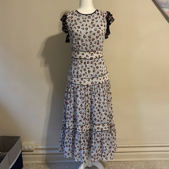 green emerald velvet dress I'm Telling You Leopard Maxi Dress Gown - Brown